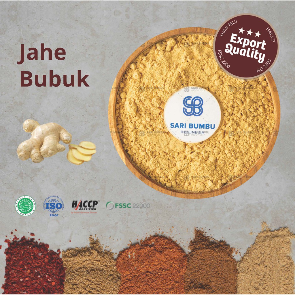 

Jahe Bubuk / Ginger Powder - (Large Pack) Rempah *Export Quality