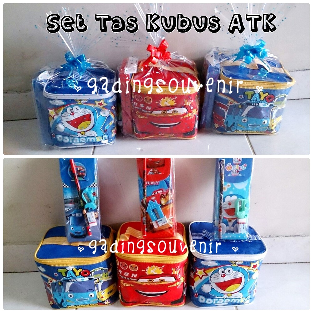 

GROSIR! Set Tas Kubus ATK/Paket Hadiah Ulang Tahun/Souvenir Bingkisan