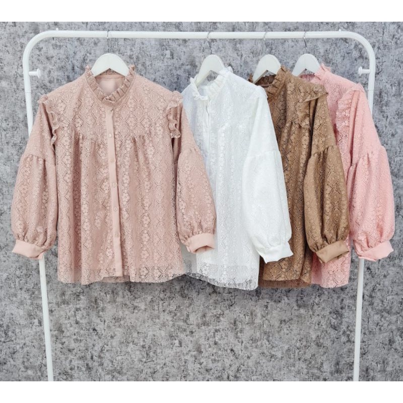 [ BISA COD ] BAJU ATASAN BROKAT / BLOUSE BROKAT