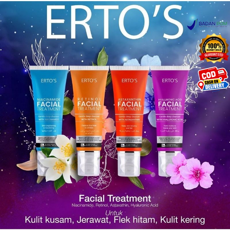 Ertos Facial Treatment New Series Pembersih Muka Skin Care