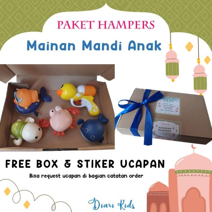 

Hampers Mainan Mandi Anak Paket Hadiah Parsel Ramadan Mainan Anak Bayi