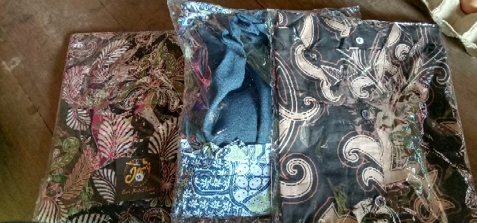 Tey-17 Batik Wanita Asj Sa Hrb026 Kenongo Kemeja Tosca Pendek