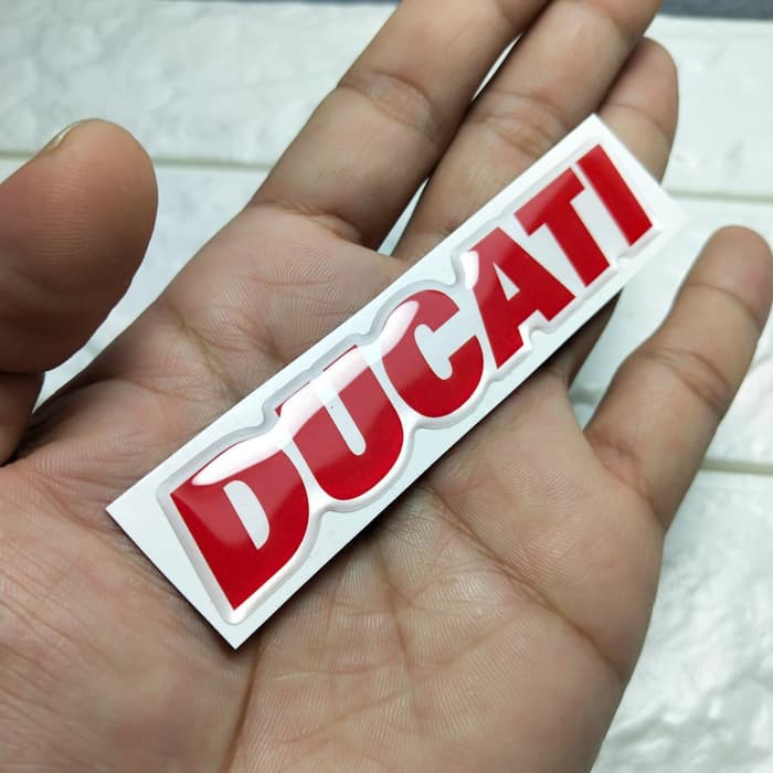 

stiker tulisan ducati merah