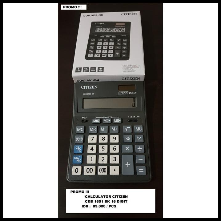 

Calculator Citizen Cdb 1601 Bk