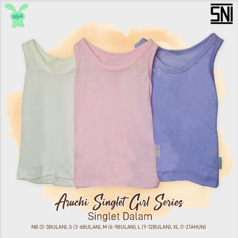 Singlet polos aruchi boy &amp; girl - singlet anak