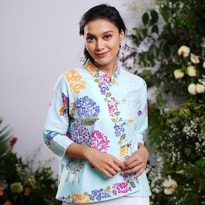 NONA RARA - Vivi Tamansari T0930, Baju atasan blouse batik wanita
