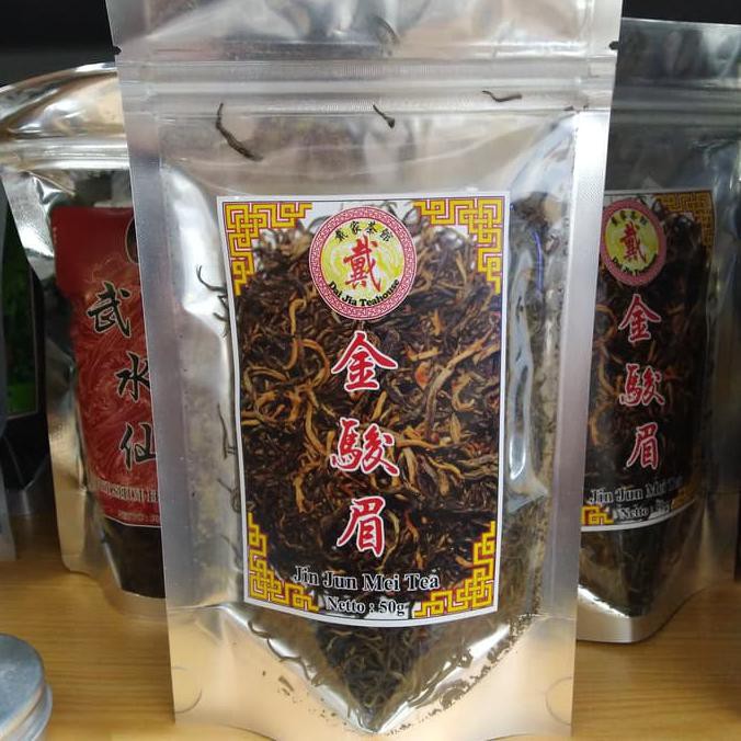 

TEA - 17 - 74 - CHINESE TEA PREMIUM JIN JUN MEI( GOLDEN BEAUTIFUL EYEBROW) 45GRAM TOKO - TEH -