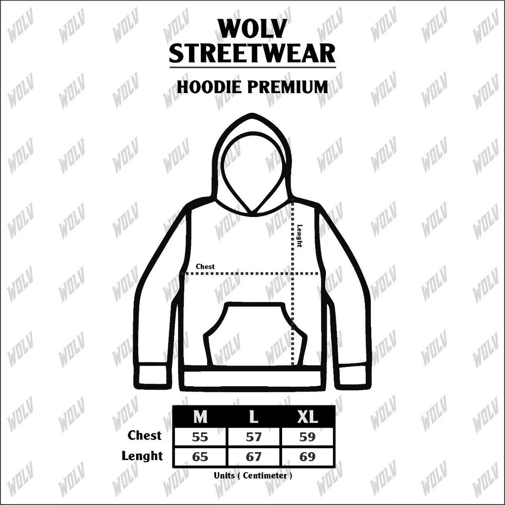 SWEATER HOODIE PREMIUM ORIGINAL WOLV