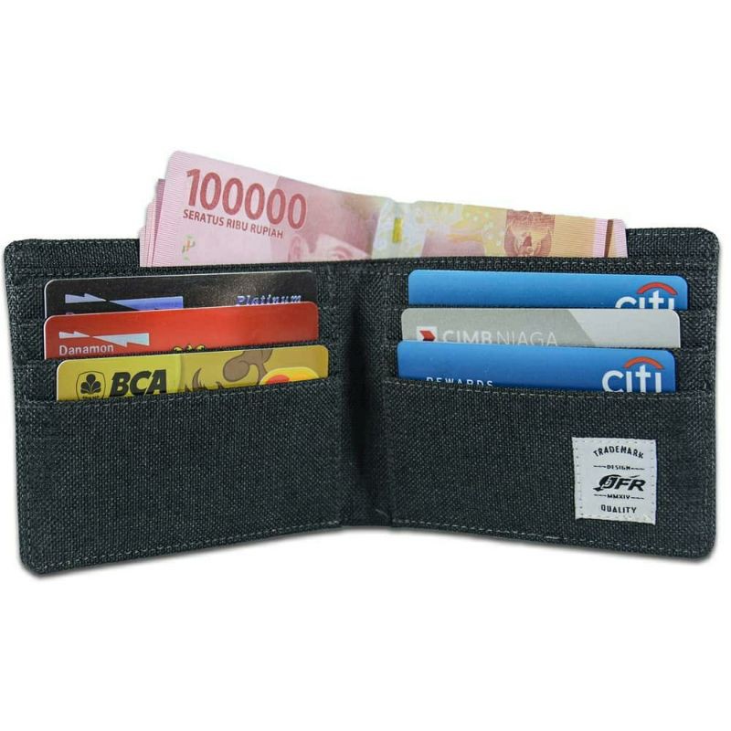 Dompet Kulit Canvas Distro JFR JP07 Original Murah