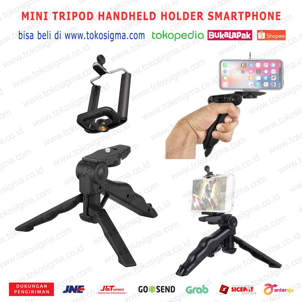 MINI TRIPOD HANDPHONE HANDHELD SELFIE STAND HP GIMBAL CAM HOLDER GP264