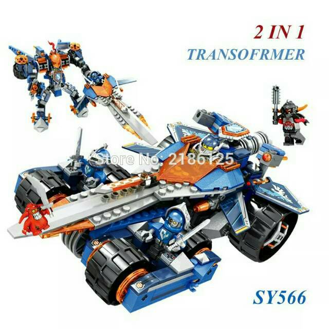 Lego nexo knights 2 in 1 sy 566 clay's rumble blade