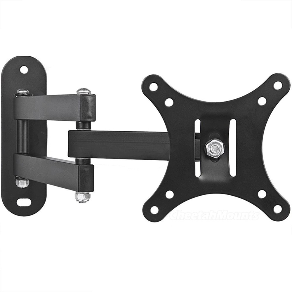 Telescopic TV Bracket 100 x 100 Pitch for 10-26 Inch TV - X100 - Black