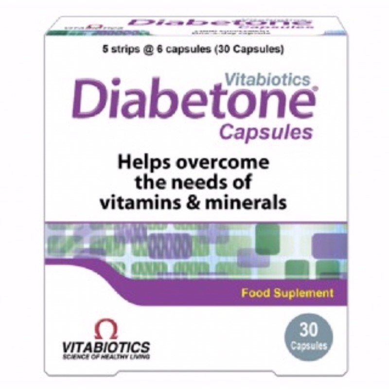 Diabetone box 30 tablet ( suplemen nutrisi penderita diabetes )