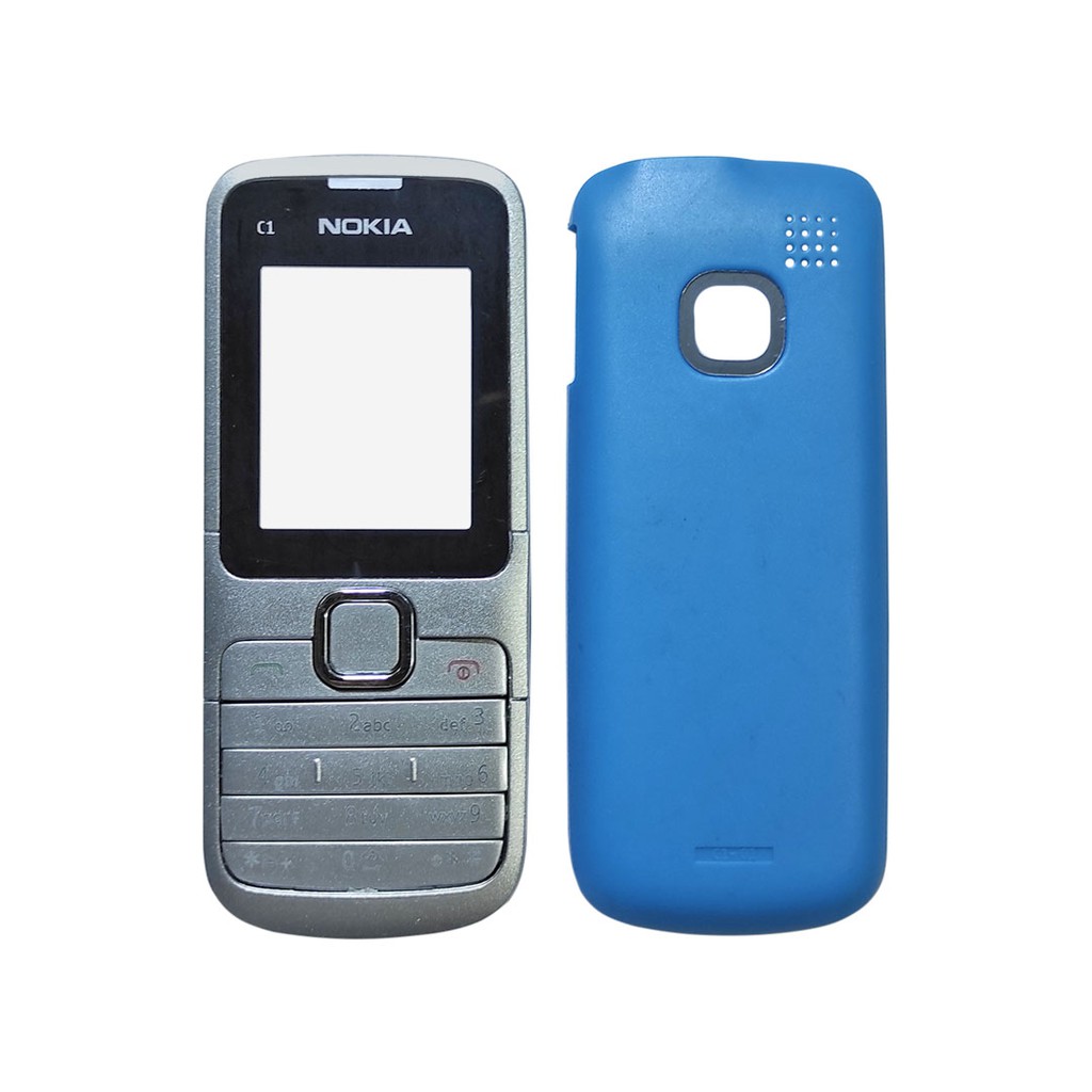 CASING NOKIA C1-01 KESING + BACK COVER / WARNA RANDOM