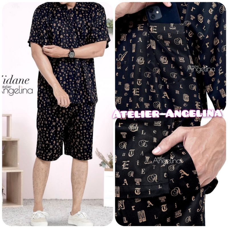 Zidane Man Pajamas - A Letters Black Atelier Angelina