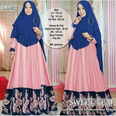 Brand xxl xl jumbo big size syari'i maxy gamis baju pesta muslim elegan set qs