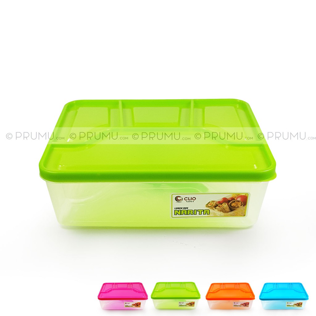 Lunch Box - Kotak Bekal Sekat 4 - Kotak Makan - Souvenir Ulang Tahun Anak - Suvenir Ultah - Narita