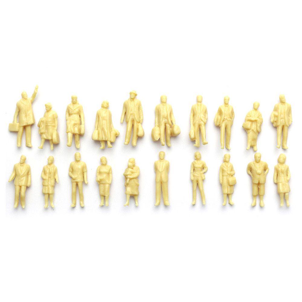 Nanas 100Pcs Model Bangunan Orang Mainan Lucu Ornamen Arsitek Karakter DIY
