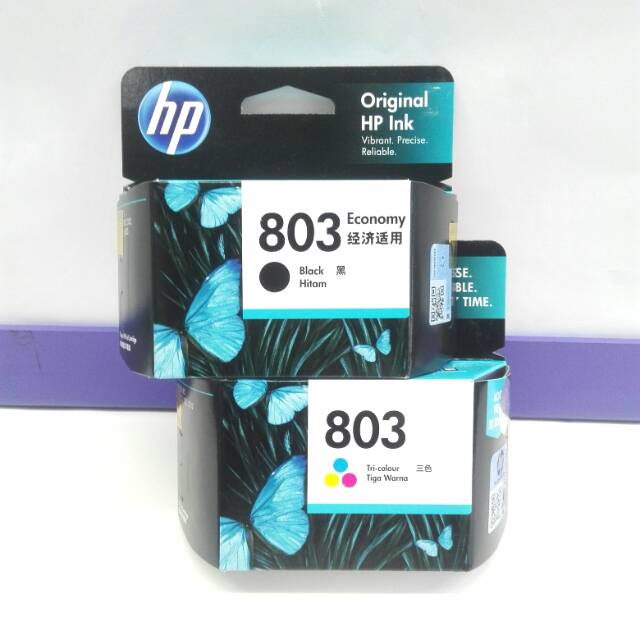 Jual TINTA Printer HP 803 Black 803 Color 1 set ORIGINAL Ink Cartridge