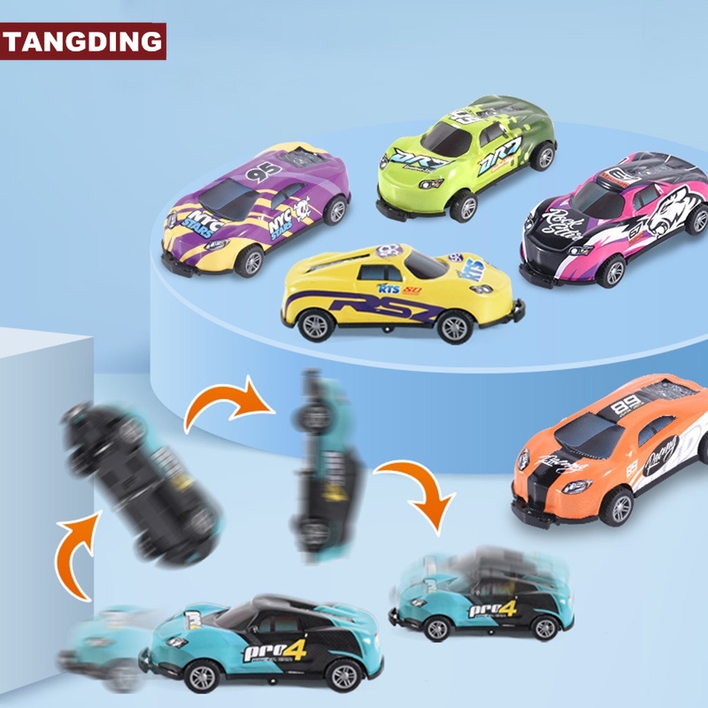 【COD Tangding】1pc Mainan Mobil Stunt Pull Back Bahan Alloy Untuk Hadiah Ulang Tahun Anak