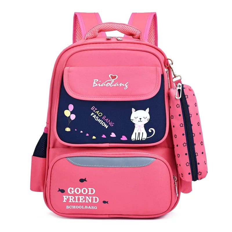 ARMELIA SHOP - Tas Ransel Backpack Karakter Kucing BiaoBang Ransel Anak Sekolah Tas  Perempuan Sd