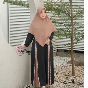 GAMIS SET KHIMAR ALLESYA BY ALLEYA RENDA S M L XL XXL OVERSIZE ELEGANT MODEL SET SYARI TERBARU