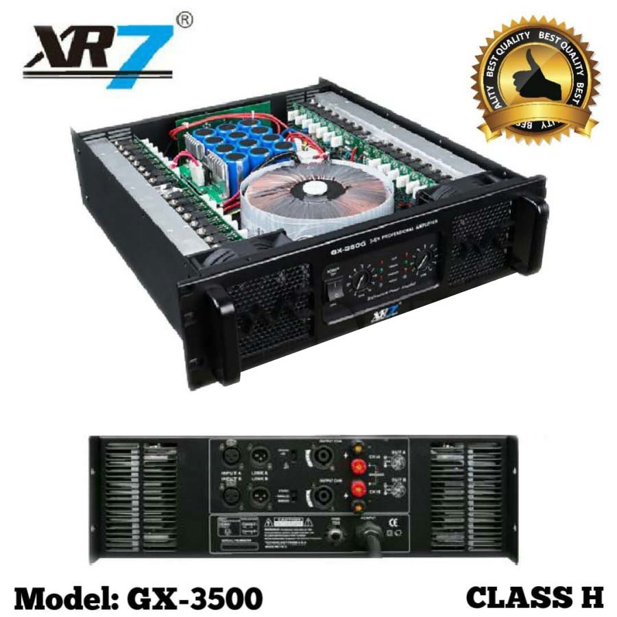 POWER AUDIO XR7 GX-3500 GX3500 GX 3500 POWER AMPLIFIER ORIGINAL