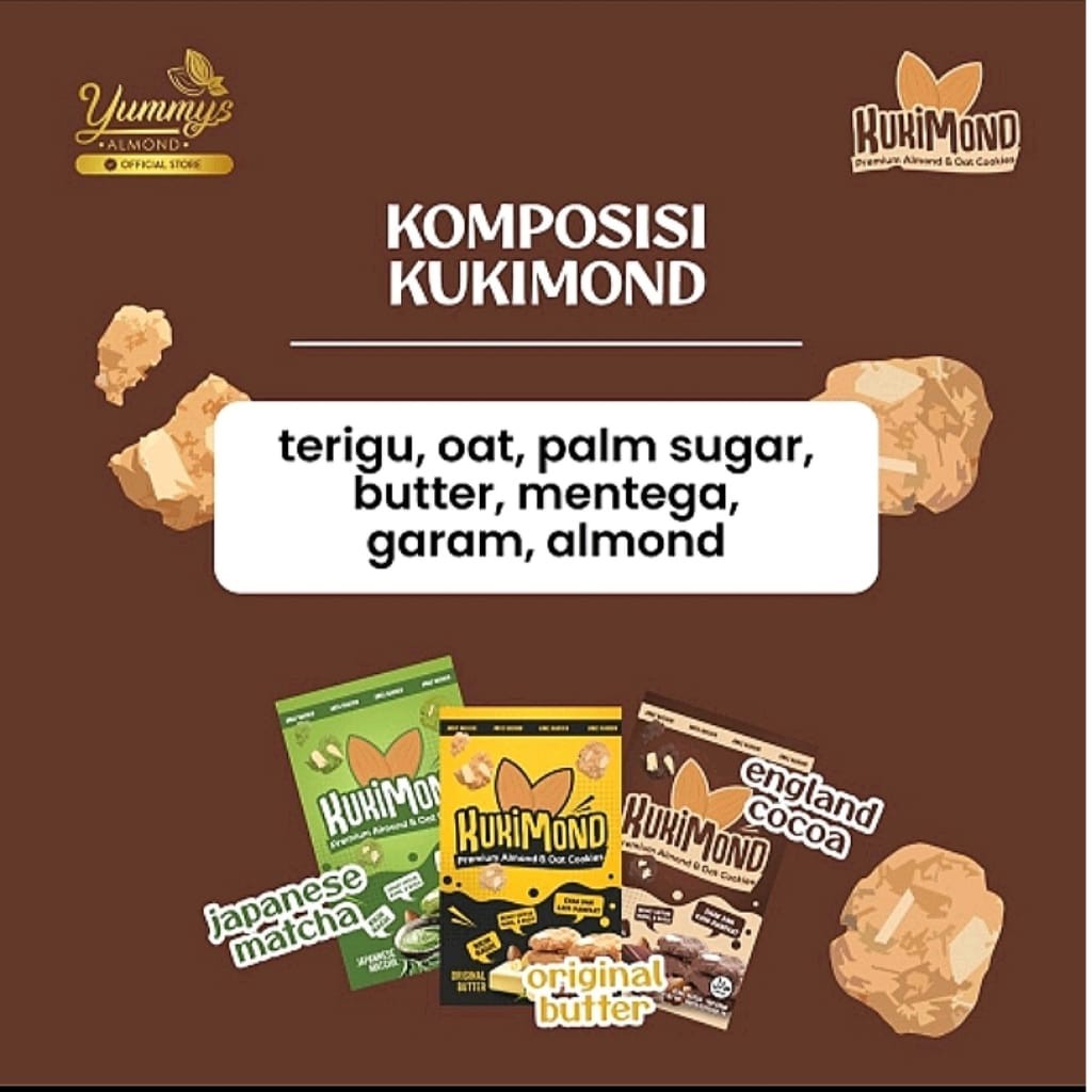 KUKIMOND Premium Almond &amp; Oat Cookies