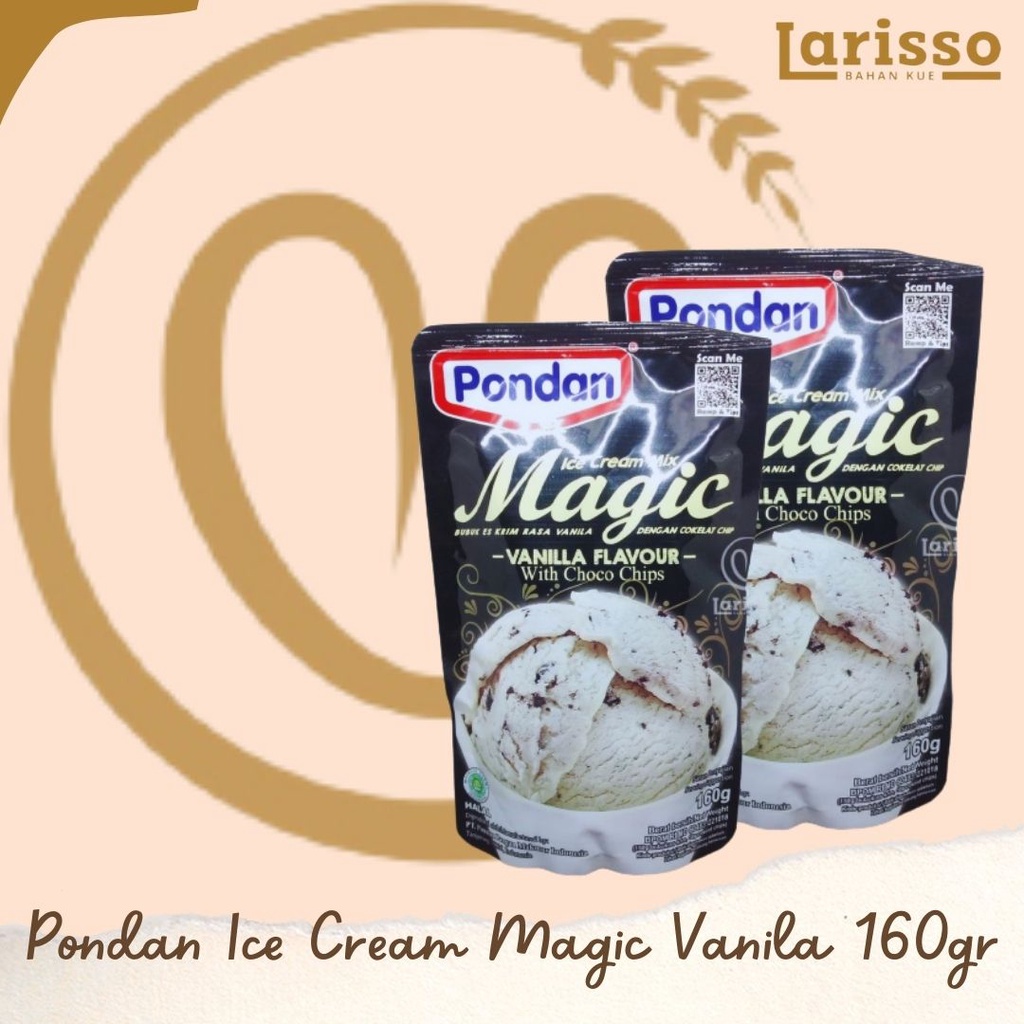 

PONDAN ICE CREAM MIX MAGIC VANILA CHOCO CHIPS 160GR POUCH