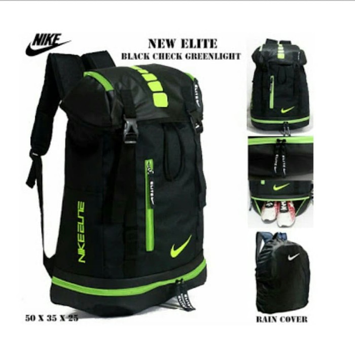 tas ransel nike elite laptop gym sekolah kerja pria sepatu futsal - Abu-abu Terjangkau