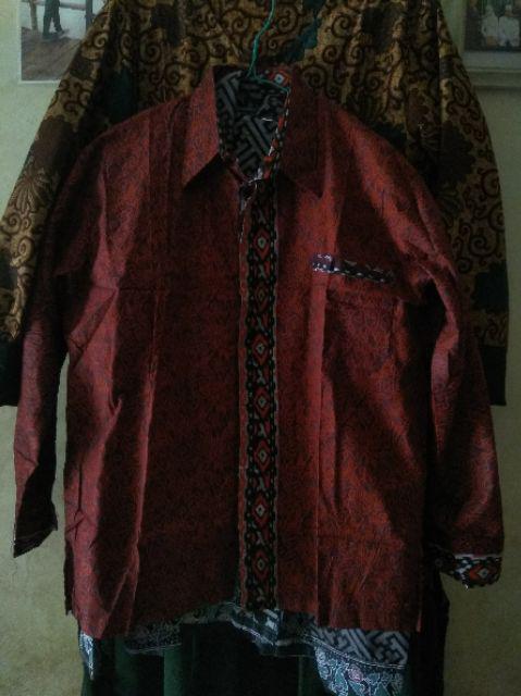 Bswart Batik Hrb026 Kenongo Hem Pendek Padi Pekalongan M L Xl Batik Pria Murah Modern Grosir