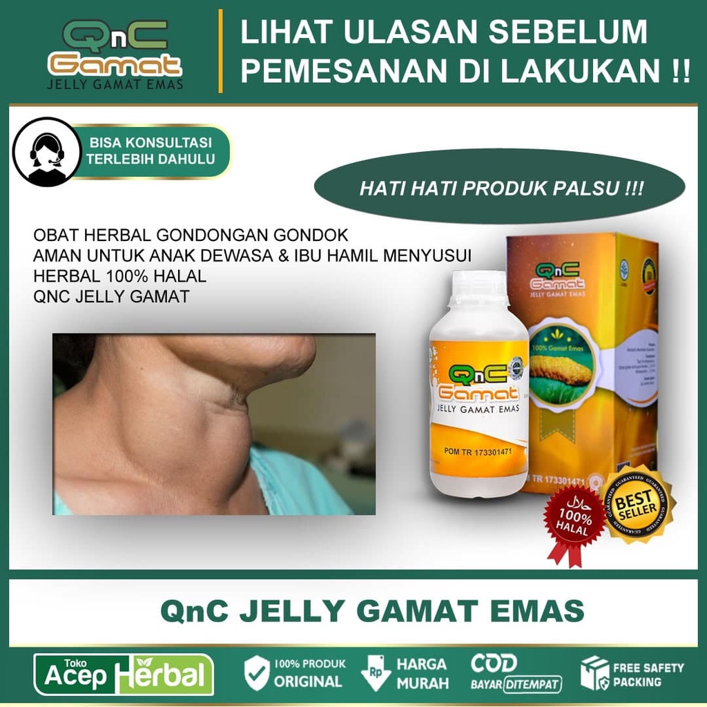 

OBAT HERBAL GONDONGAN GONDOK - Aman Untuk Anak Dewasa & Ibu Hamil Menyusui - HERBAL QNC JELLY GAMAT