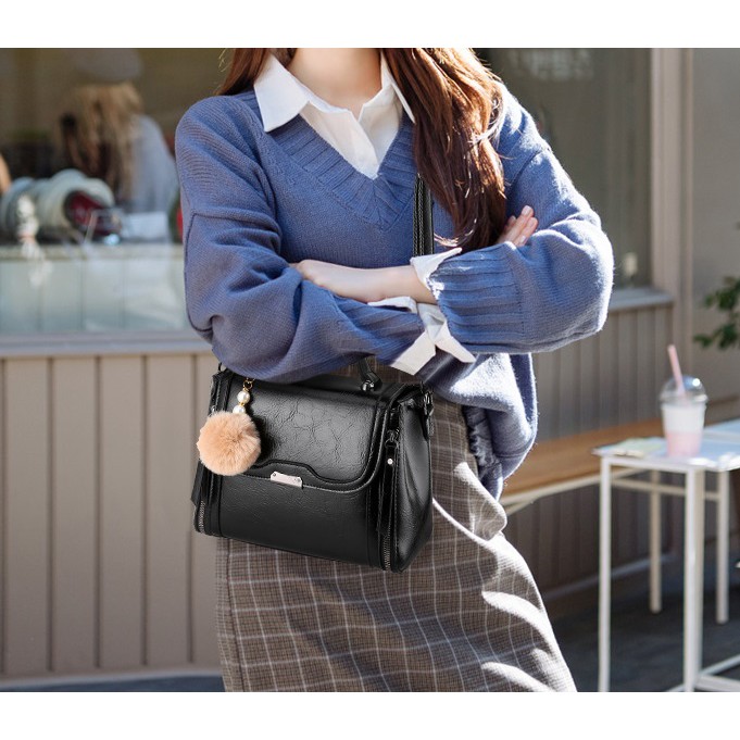 [COD] LB - Hand bag fashion terbaru bonus gantungan cantik / Tas fashion kerja wanita 328