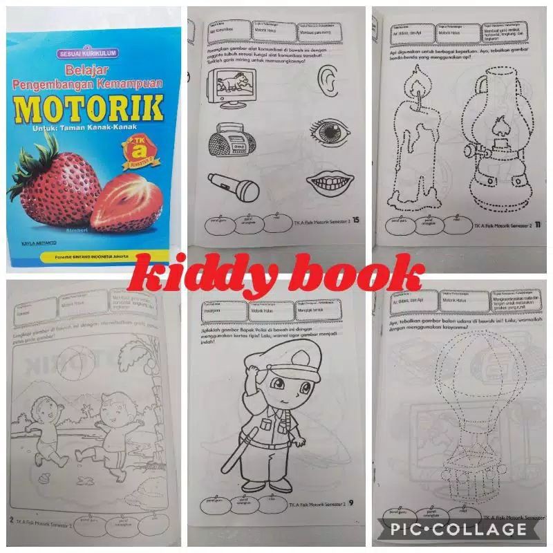 Buku Belajar Pengembangan Kemampuan MOTORIK TK A Semester 2