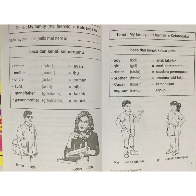 Belajar Bahasa Inggris 1A dan 1 B untuk TK dan SD Kelas 1 / Buku Anak-5