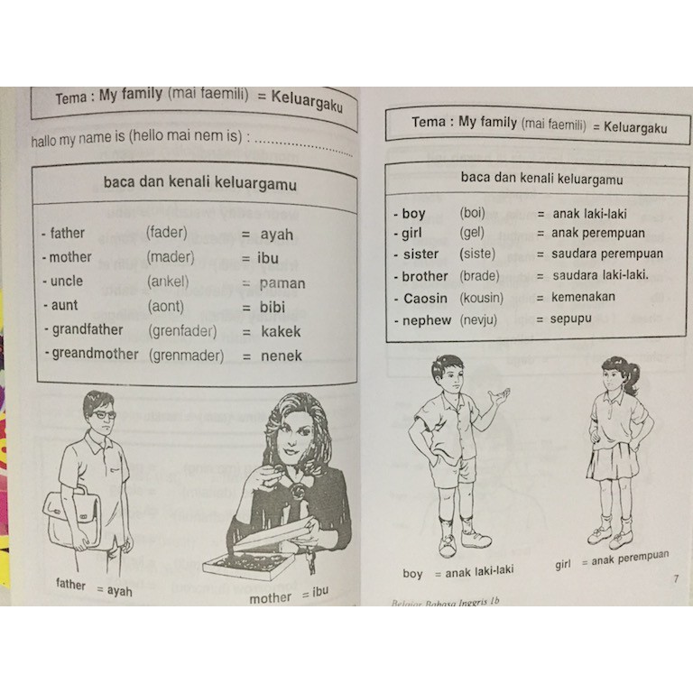 Belajar Bahasa Inggris 1A dan 1 B untuk TK dan SD Kelas 1 / Buku Anak