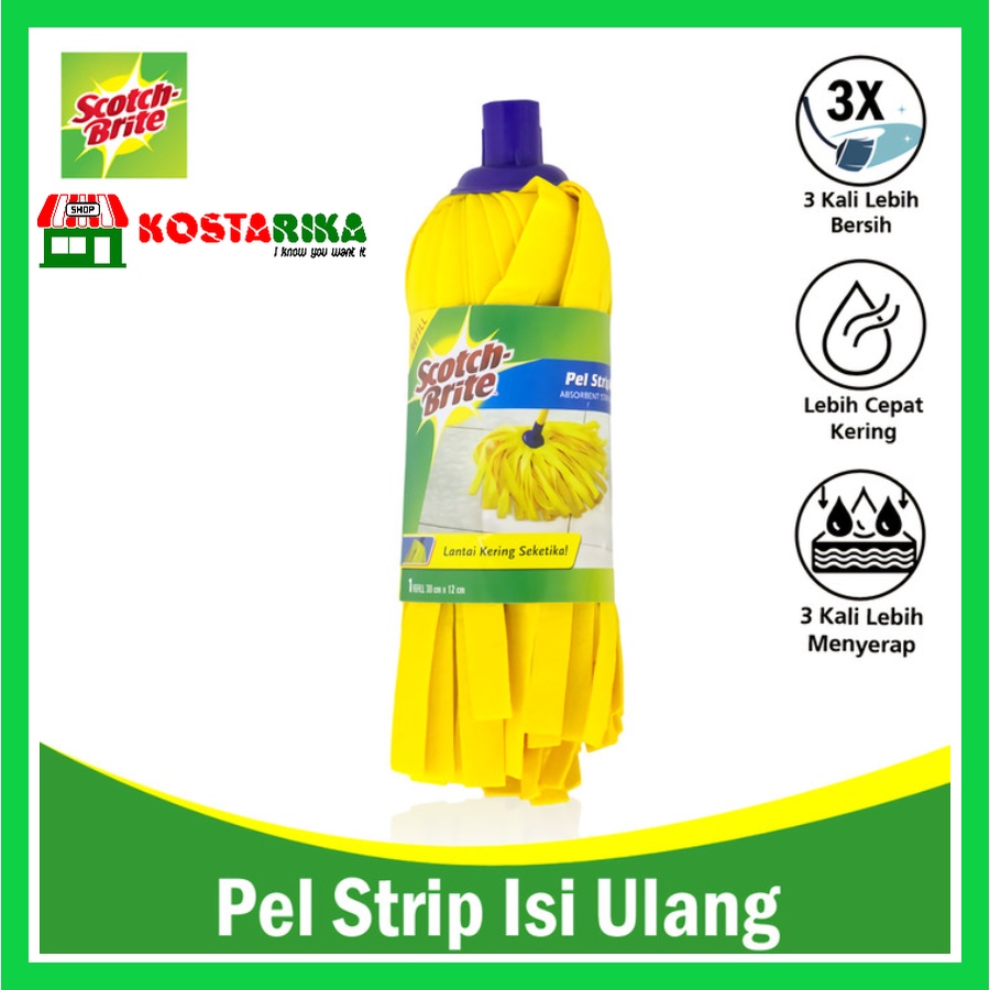 3M Scotch-Brite 3M Pel Strip Kuning Set ID 72 Set Alat Pel Strip Kuning Dengan Saya Serap Air Scotch