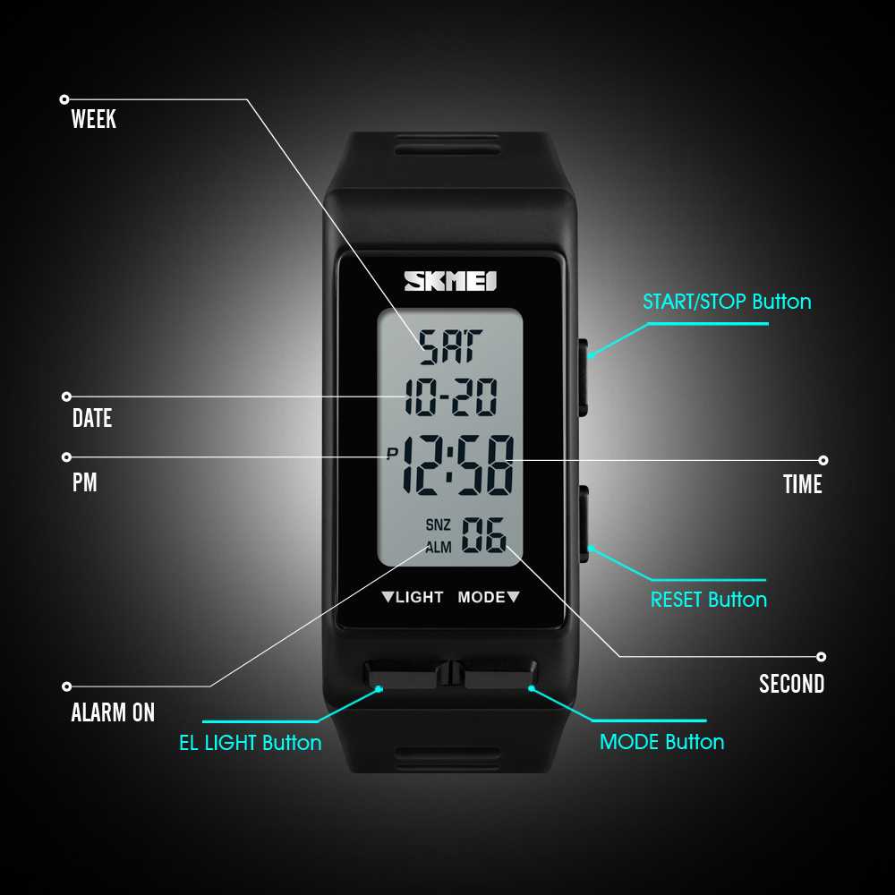 SKMEI Jam Tangan Digital Sporty - 1362