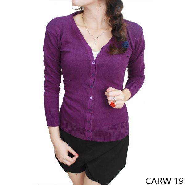 CARDIGAN WANITA CEWEK ABG SIMPLE SPANDEX RAJUT STRECTH