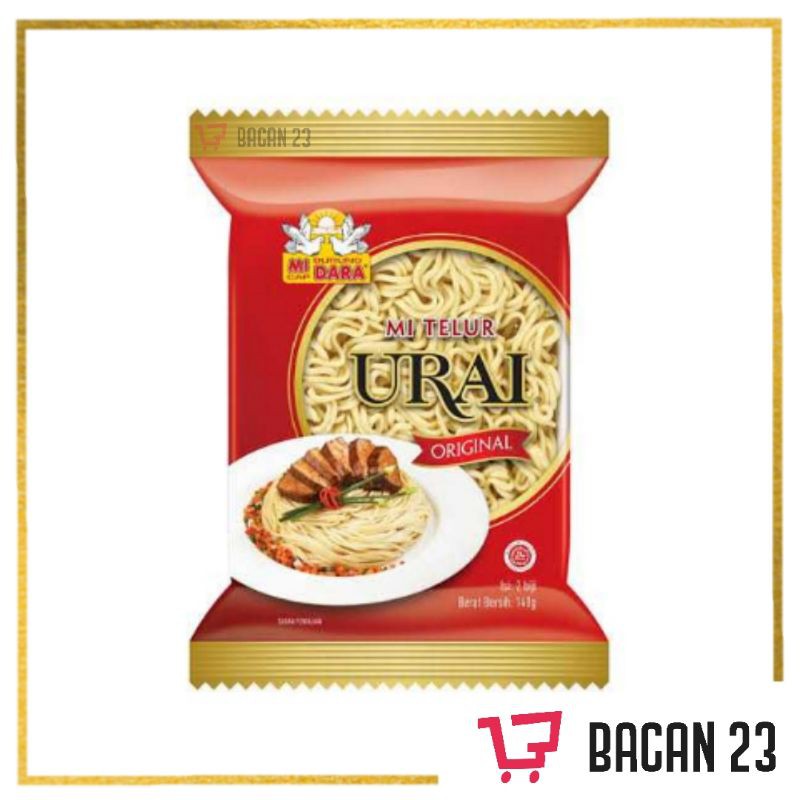 Mie Burung Dara - Mie Telur Urai Original (140gr) / Bacan 23 - Bacan23