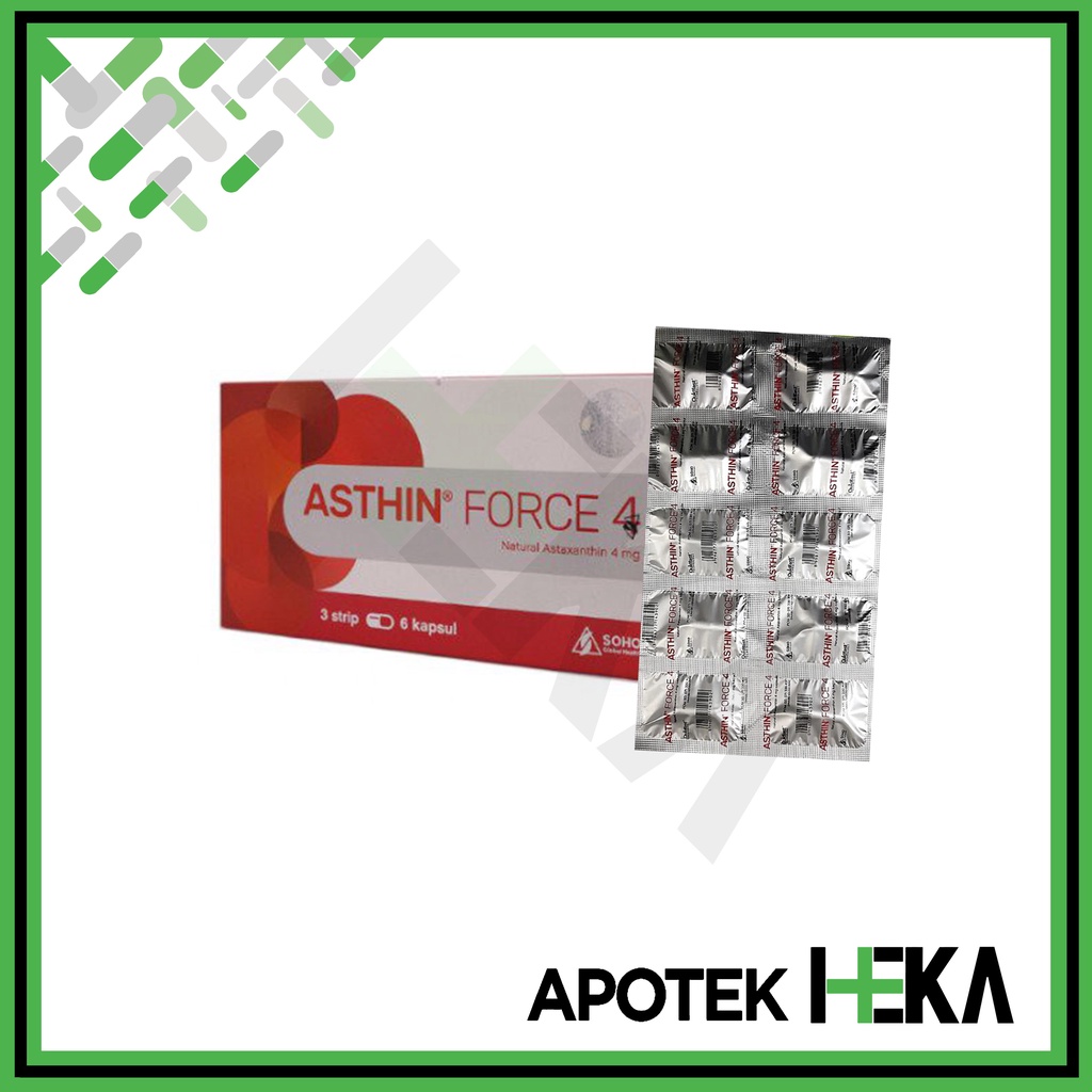 Asthin Force 4 Kapsul Box isi 2x10 Tablet - Antioksidan Radikal Bebas (SEMARANG)