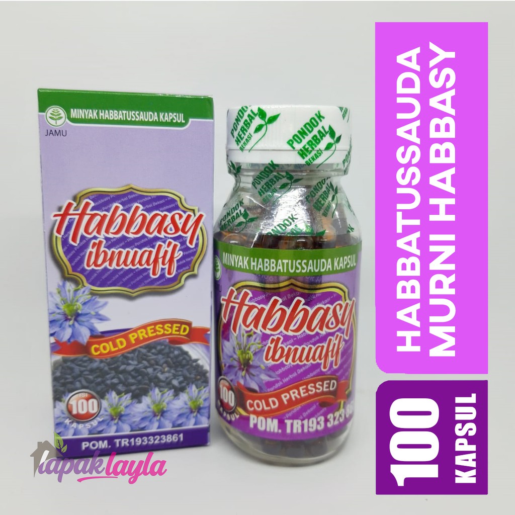 Habbatussauda Kapsul Habbasy 100 kapsul Jinten Hitam Immune booster