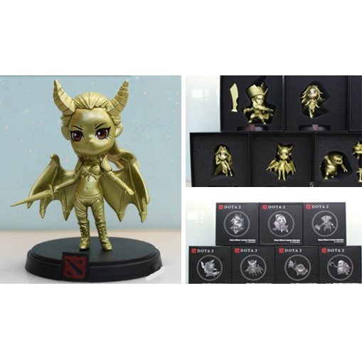 Queen of Pain Gold Action Figure || Dota Mainan Figurin Miniatur Navi