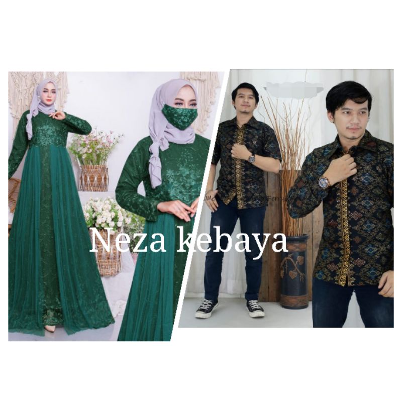 COUPLE GAMIS TULLE //COUPLE PESTA//GAMIS TERBARU