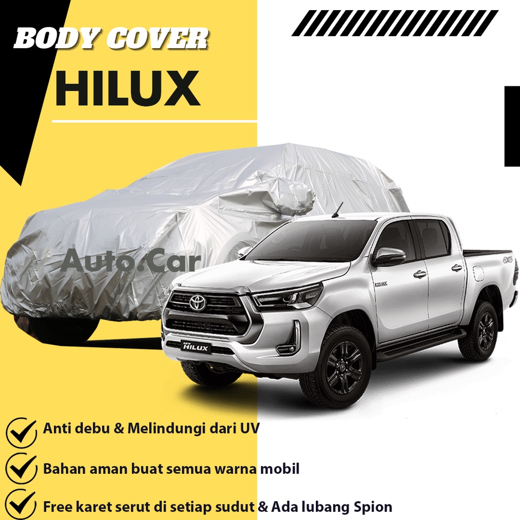 Body Cover Mobil HILUX / Sarung Mobil Hilux / Mantel Mobil Hilux / Selimut Mobil Hilux /Mantol Hilux