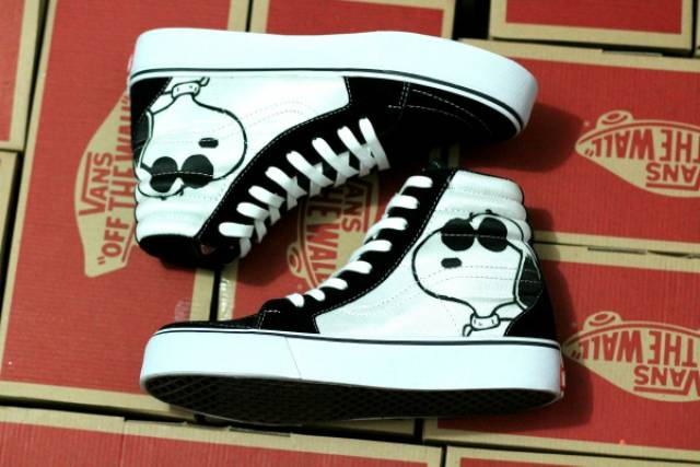 SEPATU VANS SK8 PRIA MOTIF GAMBAR GAUL SNEAKERS CASUAL SANTAI