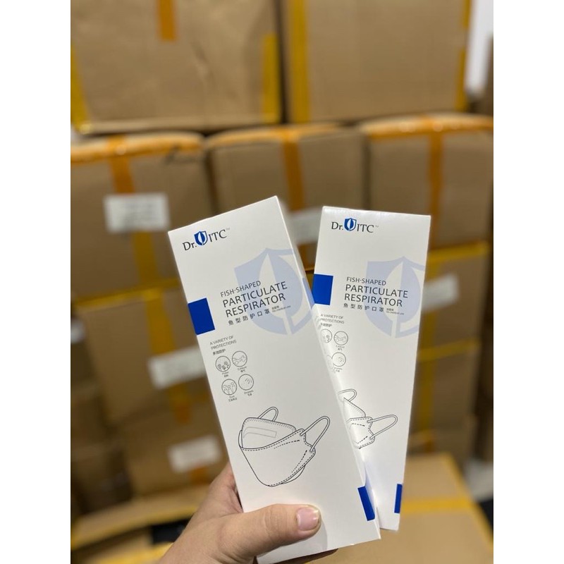 Masker KF94 FISH MASK KOREA KF94 4PLY 1box ISI 10pcs