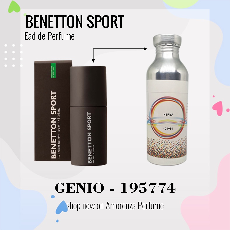 Bibit Parfum Murni BENETTON SP0RT - GENIO Nica Fragrance 100ml