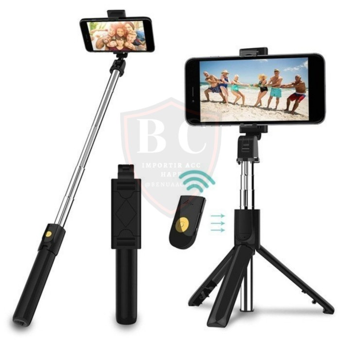 TONGSIS SELFIE BLUETOOTH Q07 / TRIPOD SELFIE BLUETOOTH REMOTE CONTROL