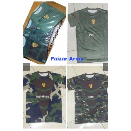 KAOS KASAD JATAH/KAOS KASAD PEMBAGIAN TNI (1SET) 3 KAOS TAHUN 2021